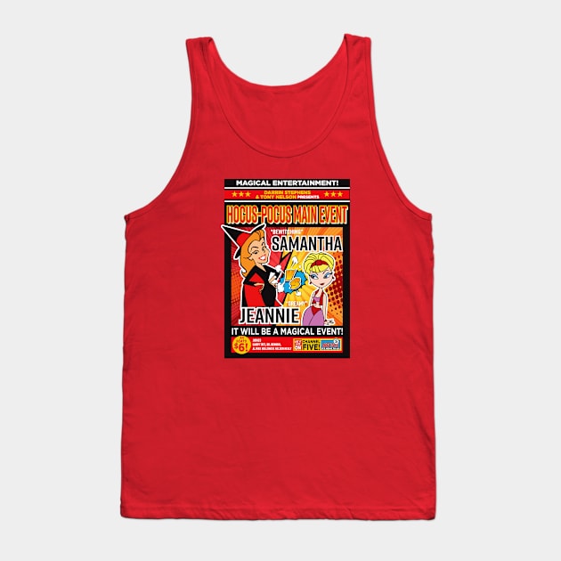 Battle Samantha vs Jeannie Magic Event Tank Top by Alema Art